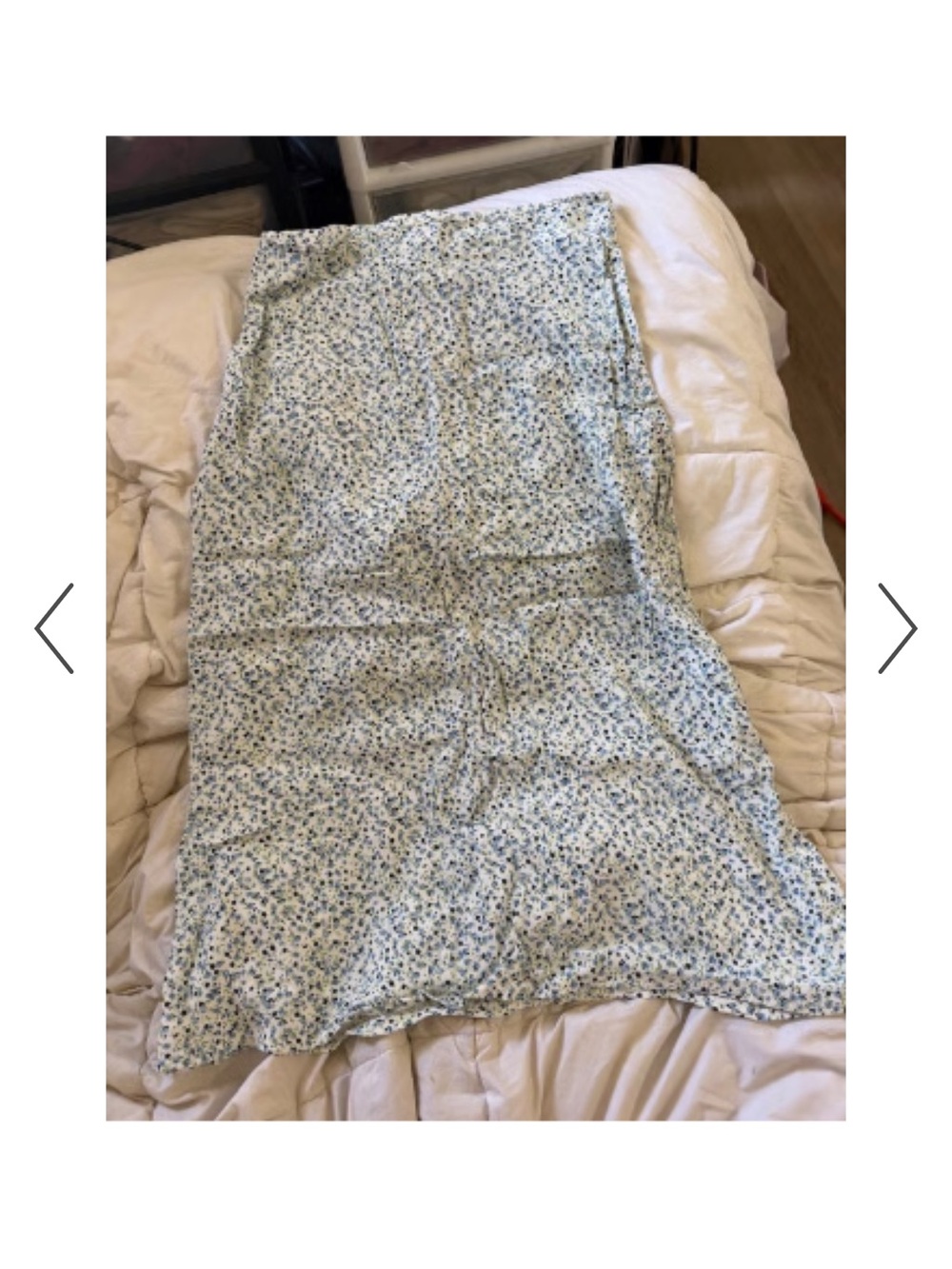 Brandy Melville Light Blue Floral Maxi Skirt